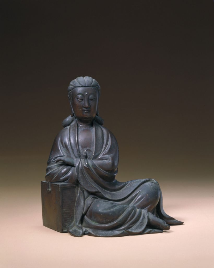 图片[1]-“Old Stone” Guanyin seated statue-China Archive